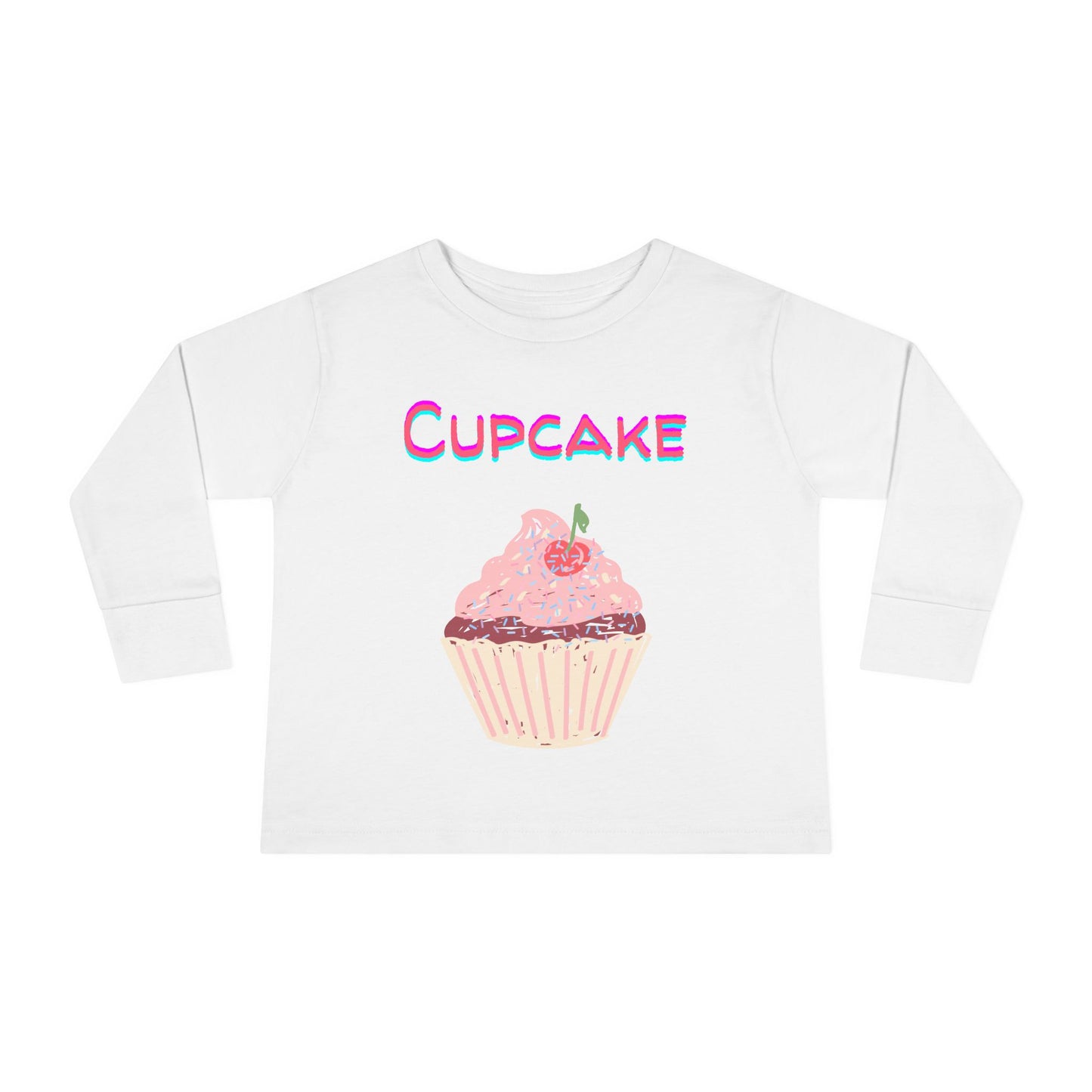 Cupcake Toddler Long Sleeve Top – Sweet and Stylish Kids’ Clothing