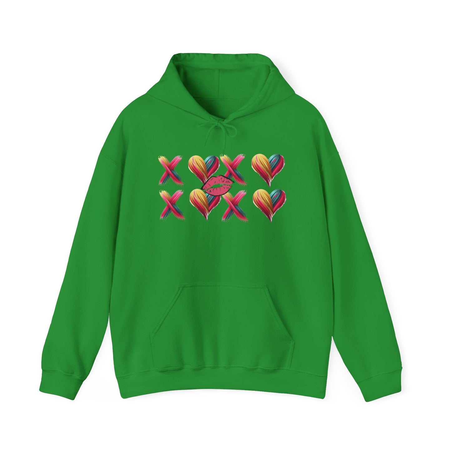 Hugs and Kisses Unisex Heavy Blend™ Hooded Sweatshirt – Cozy Comfort with a Loving Touch