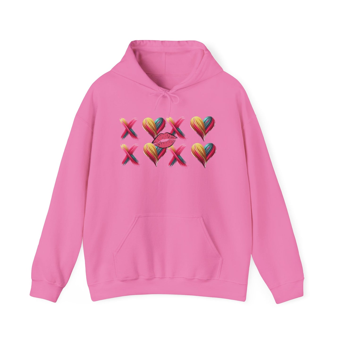 Hugs and Kisses Unisex Heavy Blend™ Hooded Sweatshirt – Cozy Comfort with a Loving Touch