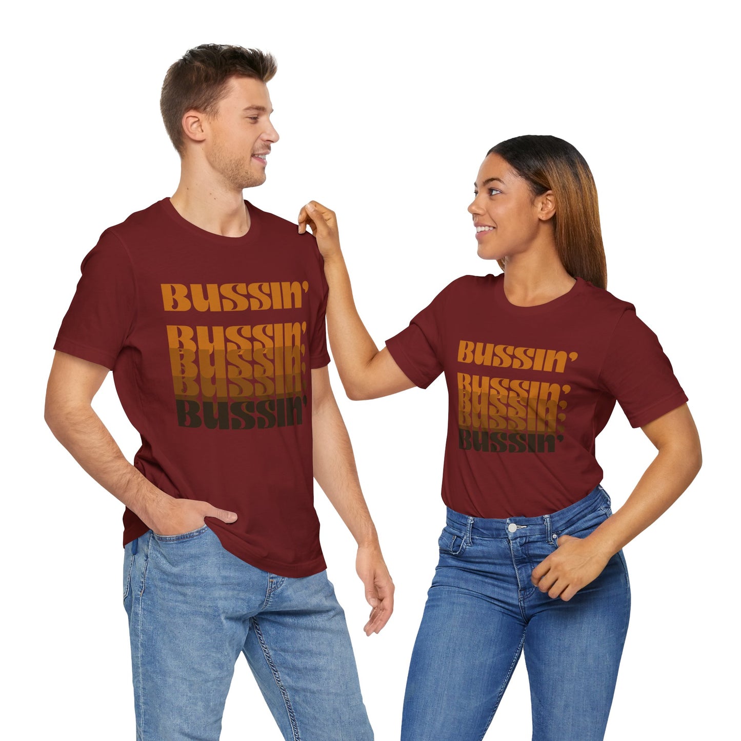 Trendy Unisex Tee with 'Bussin'' Design - Perfect for Casual Outings and Events
