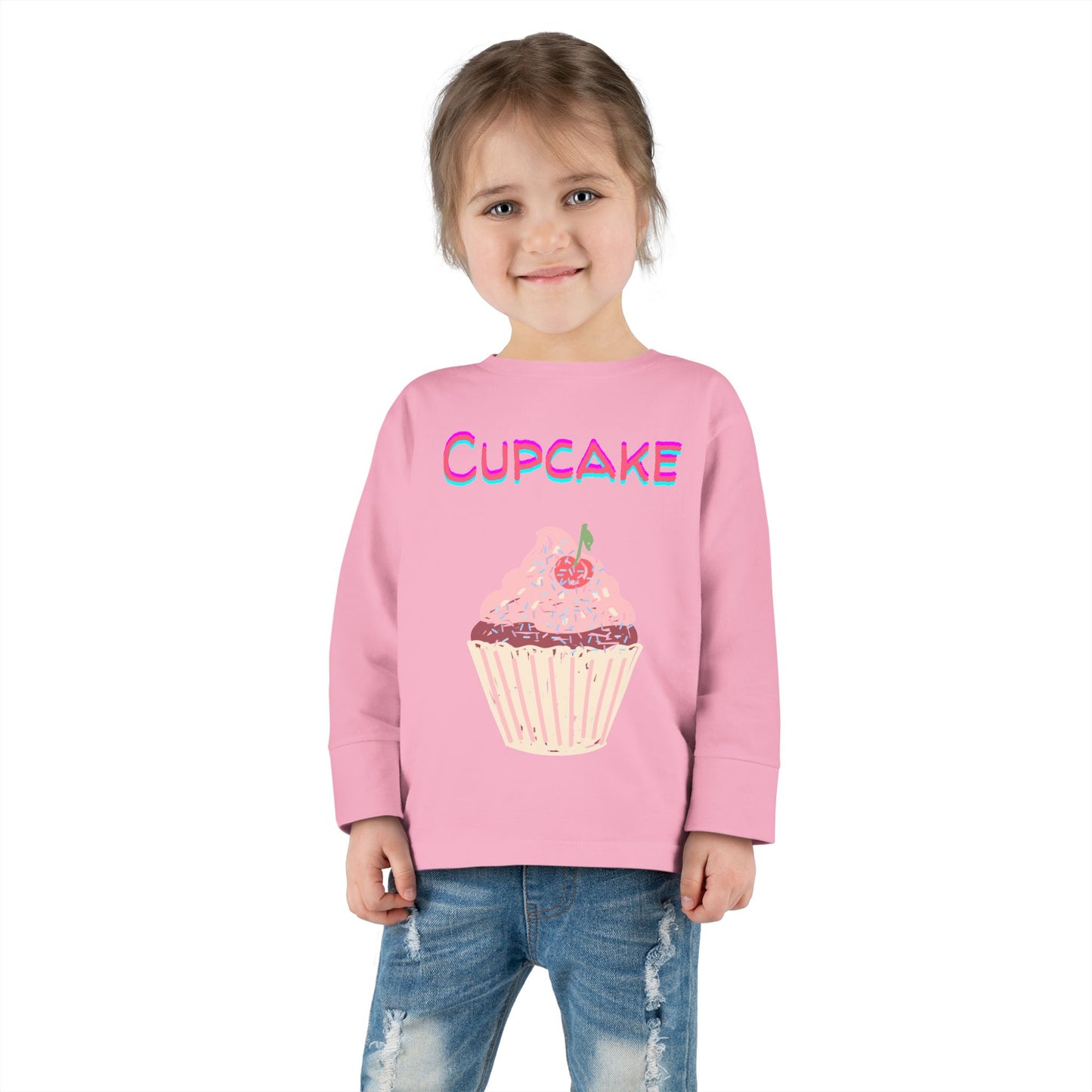 Cupcake Toddler Long Sleeve Top – Sweet and Stylish Kids’ Clothing