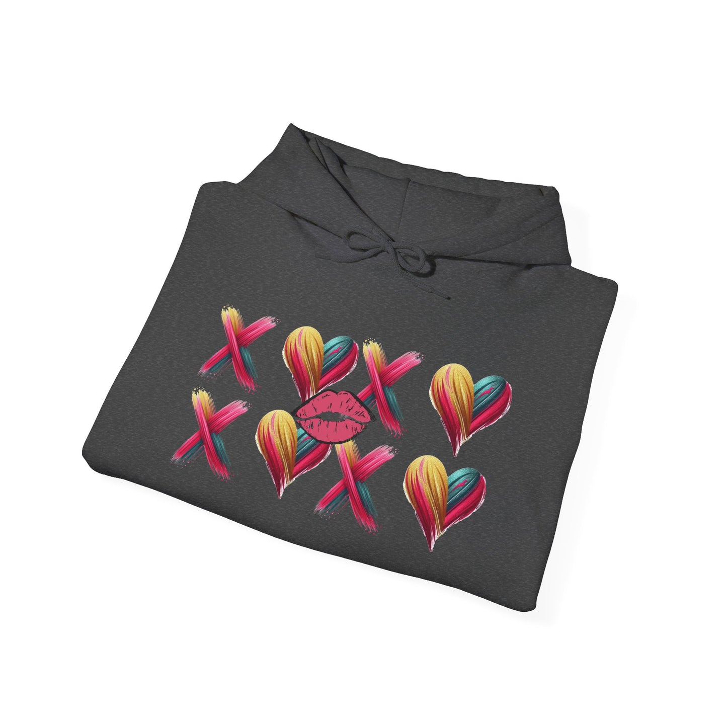 Hugs and Kisses Unisex Heavy Blend™ Hooded Sweatshirt – Cozy Comfort with a Loving Touch