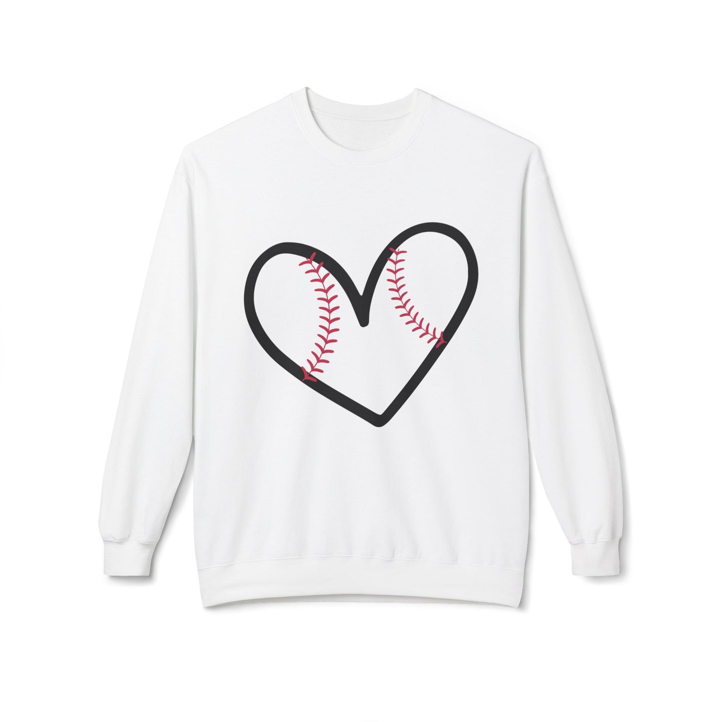The Love for Baseball Unisex Midweight Soft Style Fleece Crewneck Sweatshirt