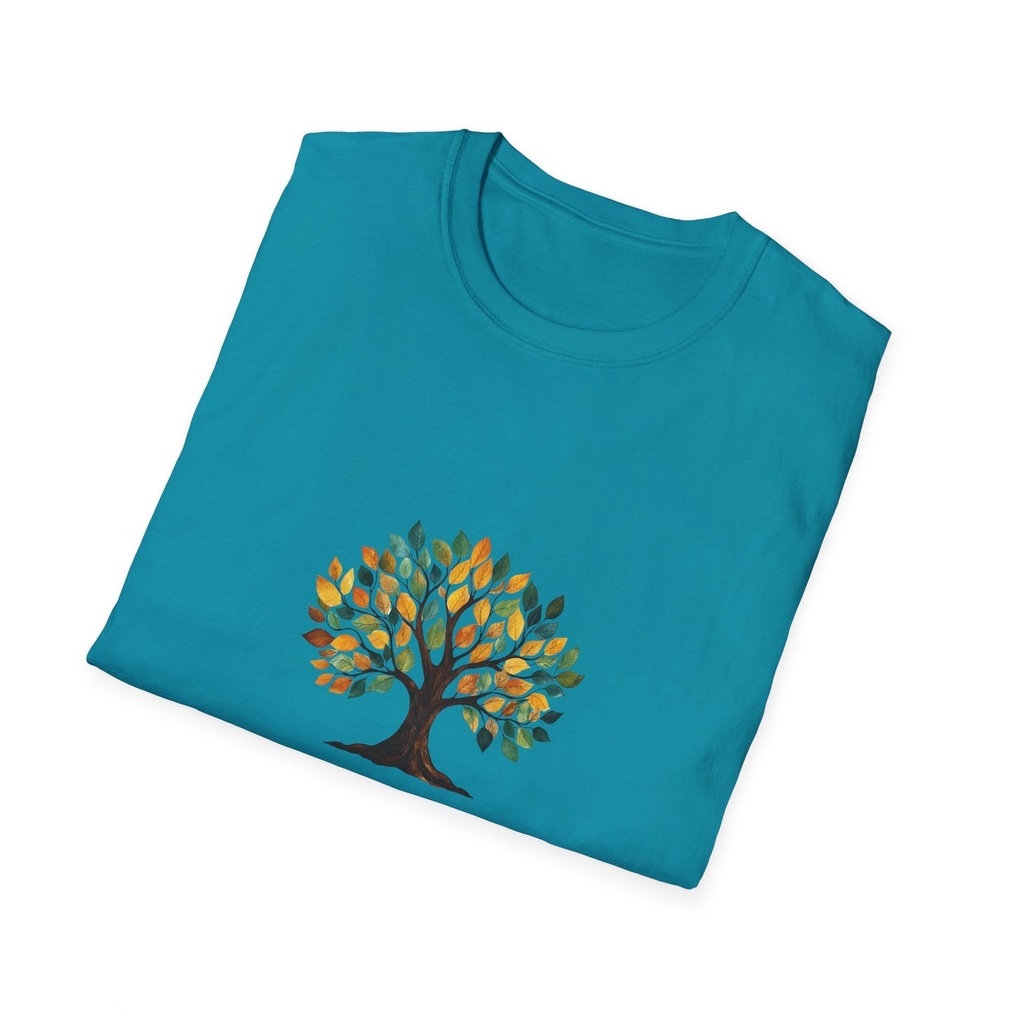 Rooting for You Unisex Softstyle T-Shirt - Tree Design for Nature Lovers