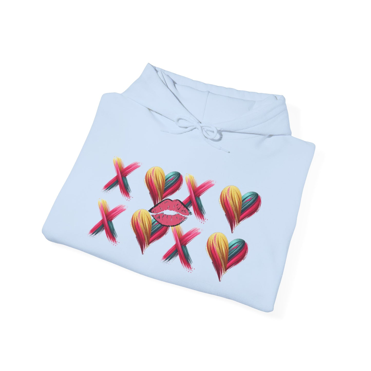 Hugs and Kisses Unisex Heavy Blend™ Hooded Sweatshirt – Cozy Comfort with a Loving Touch