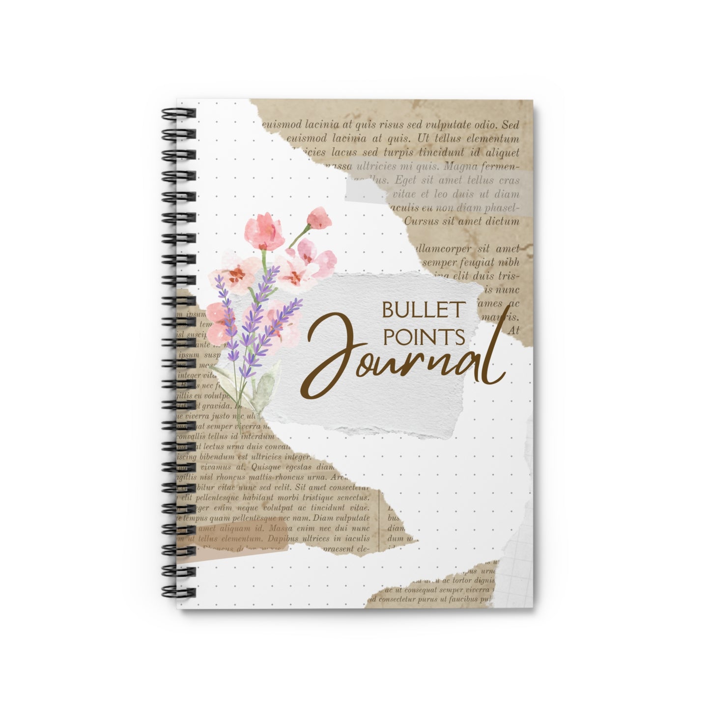 Bullet Points Journal Spiral Notebook – Ruled Line | Perfect for Productivity