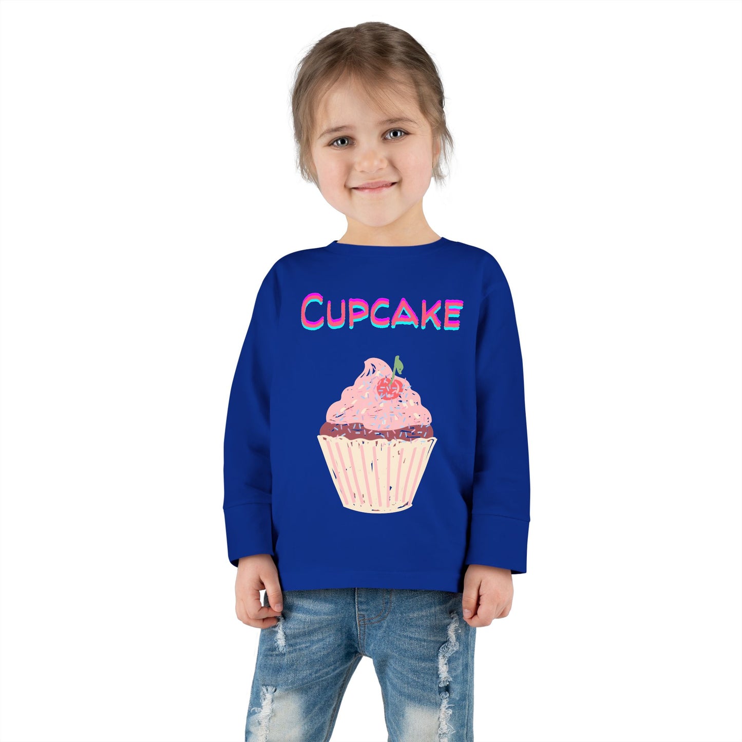 Cupcake Toddler Long Sleeve Top – Sweet and Stylish Kids’ Clothing