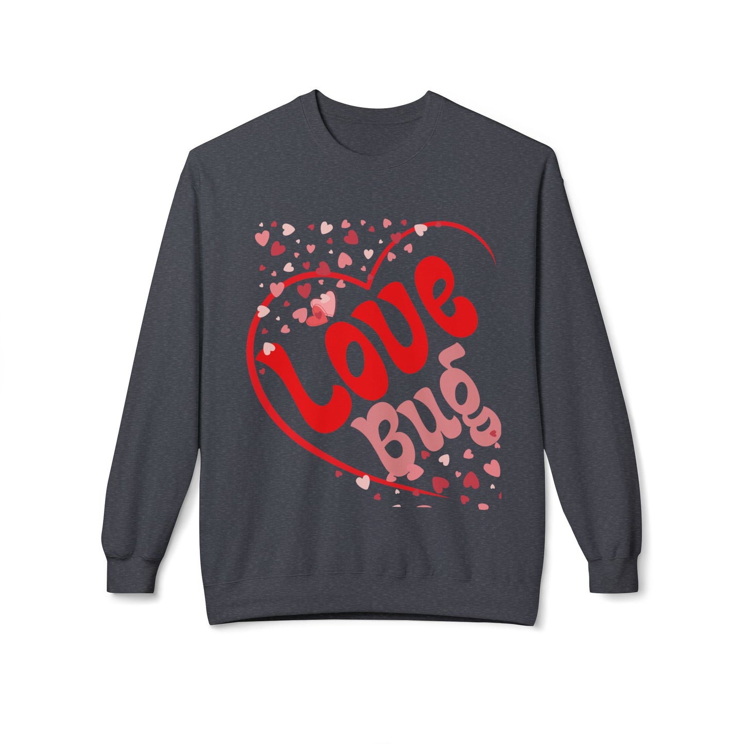Love Bug Unisex Midweight Softstyle Fleece Crewneck Sweatshirt