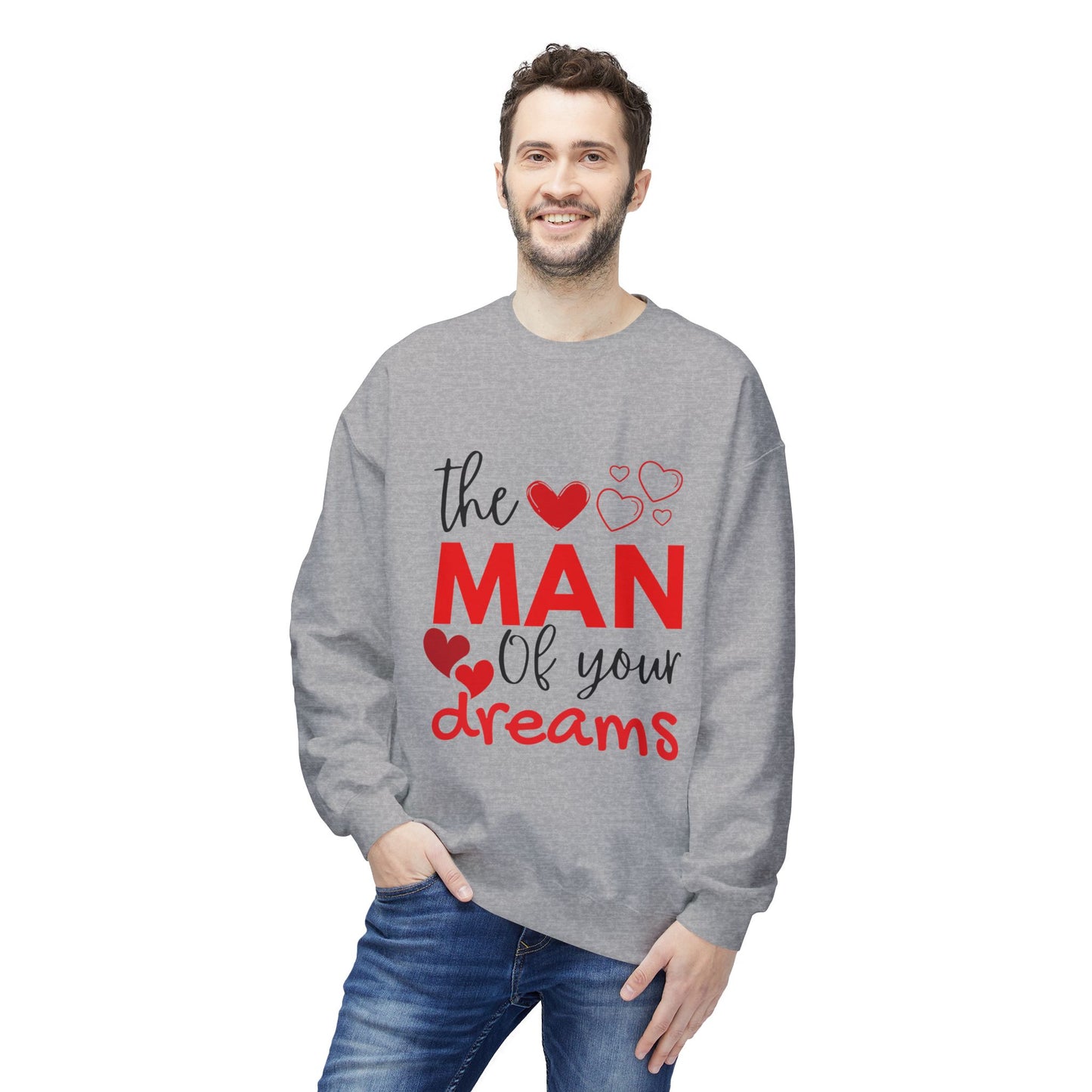 The Man of Your Dreams Unisex Midweight Softstyle Fleece Crewneck Sweatshirt