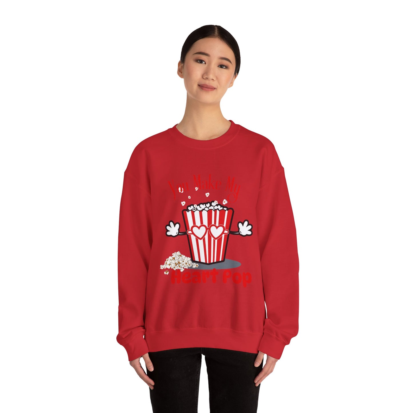 You Make My Heart POP Unisex Heavy Blend™ Crewneck Sweatshirt