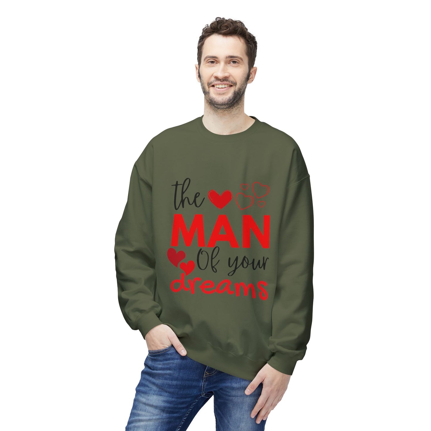 The Man of Your Dreams Unisex Midweight Softstyle Fleece Crewneck Sweatshirt