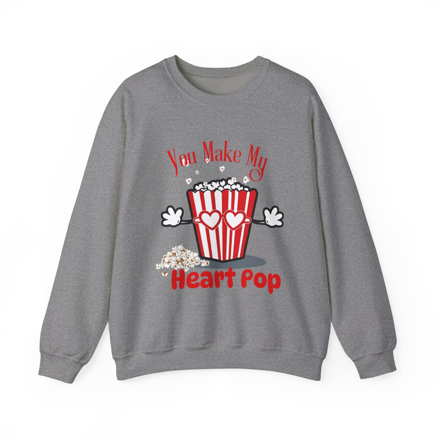 You Make My Heart POP Unisex Heavy Blend™ Crewneck Sweatshirt