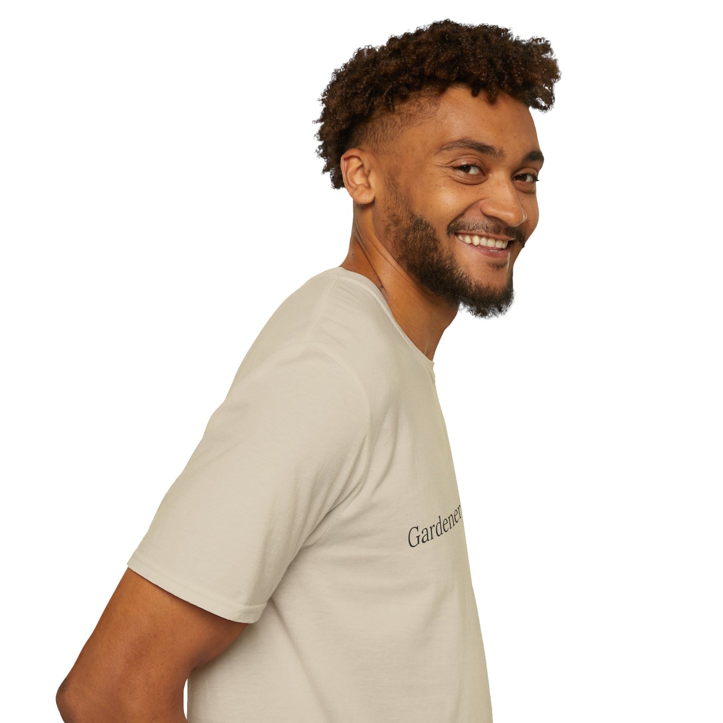 Gardener in Action Unisex Softstyle T-Shirt - Perfect Gift for Gardening Enthusiasts