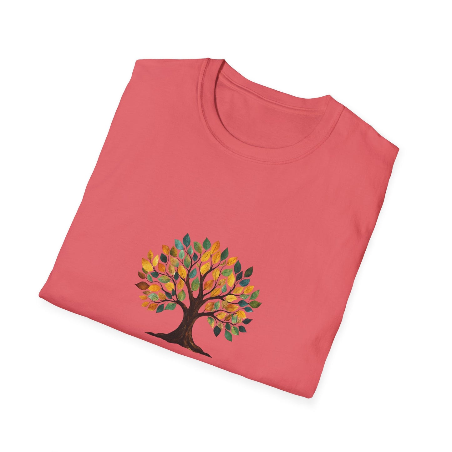 Rooting for You Unisex Softstyle T-Shirt - Tree Design for Nature Lovers