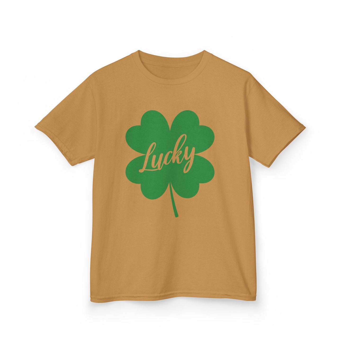 Lucky Clover Kids Heavy Cotton Tee for St. Patrick's Day