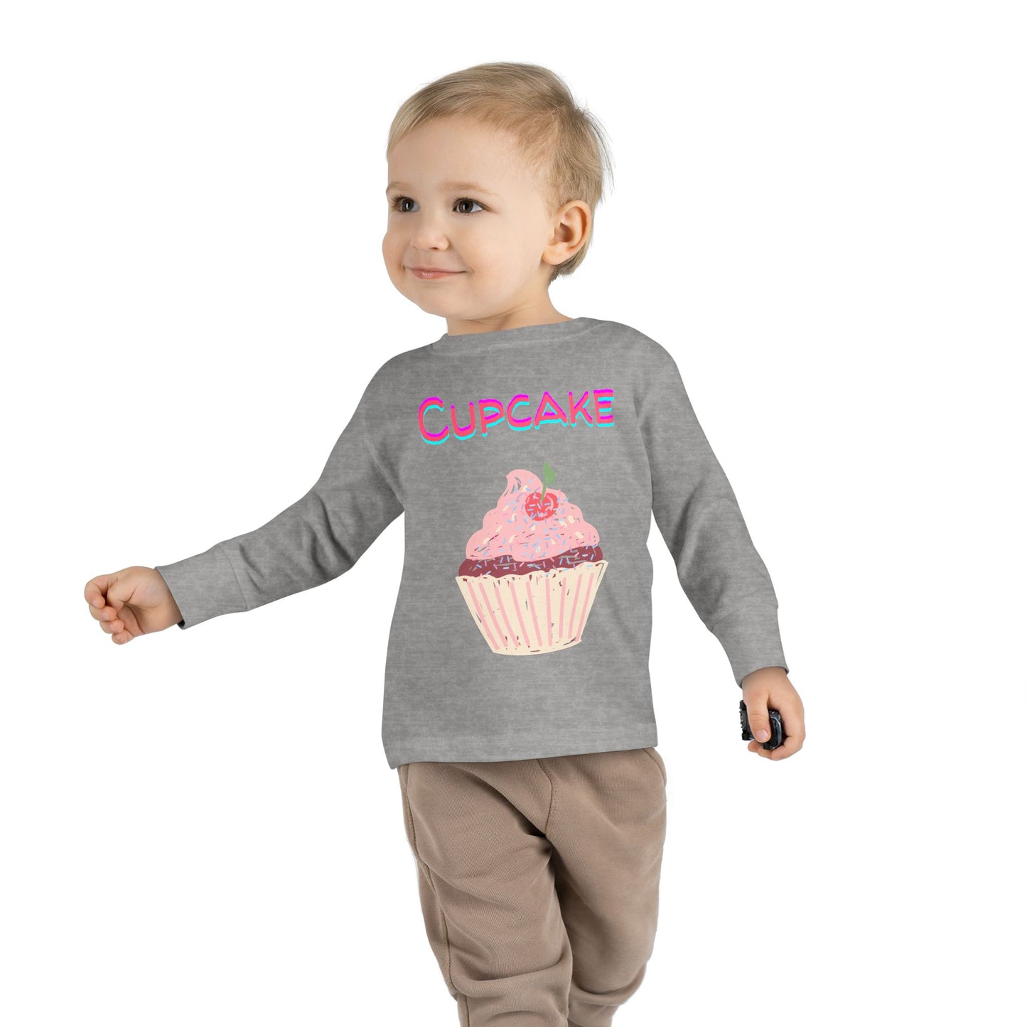 Cupcake Toddler Long Sleeve Top – Sweet and Stylish Kids’ Clothing
