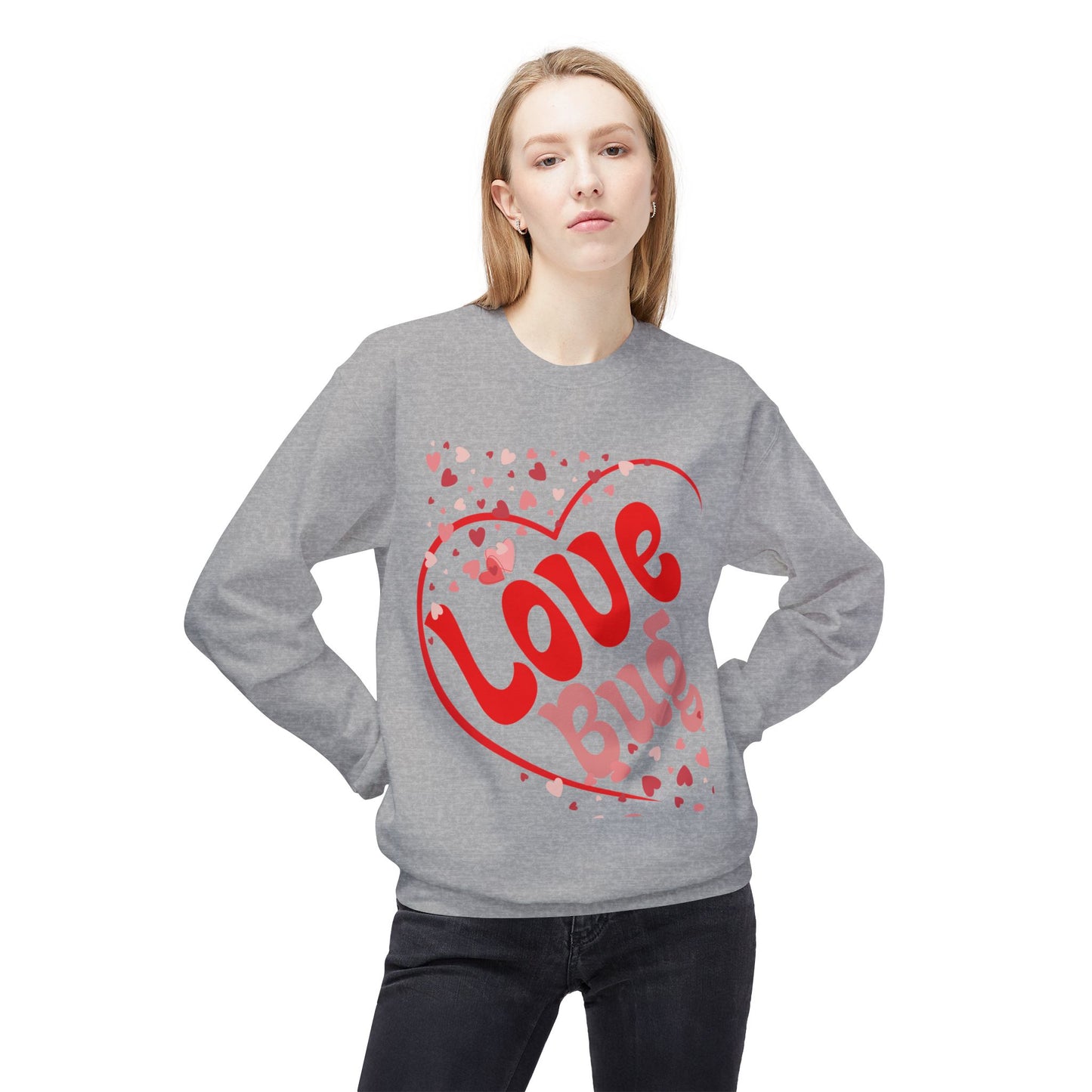 Love Bug Unisex Midweight Softstyle Fleece Crewneck Sweatshirt