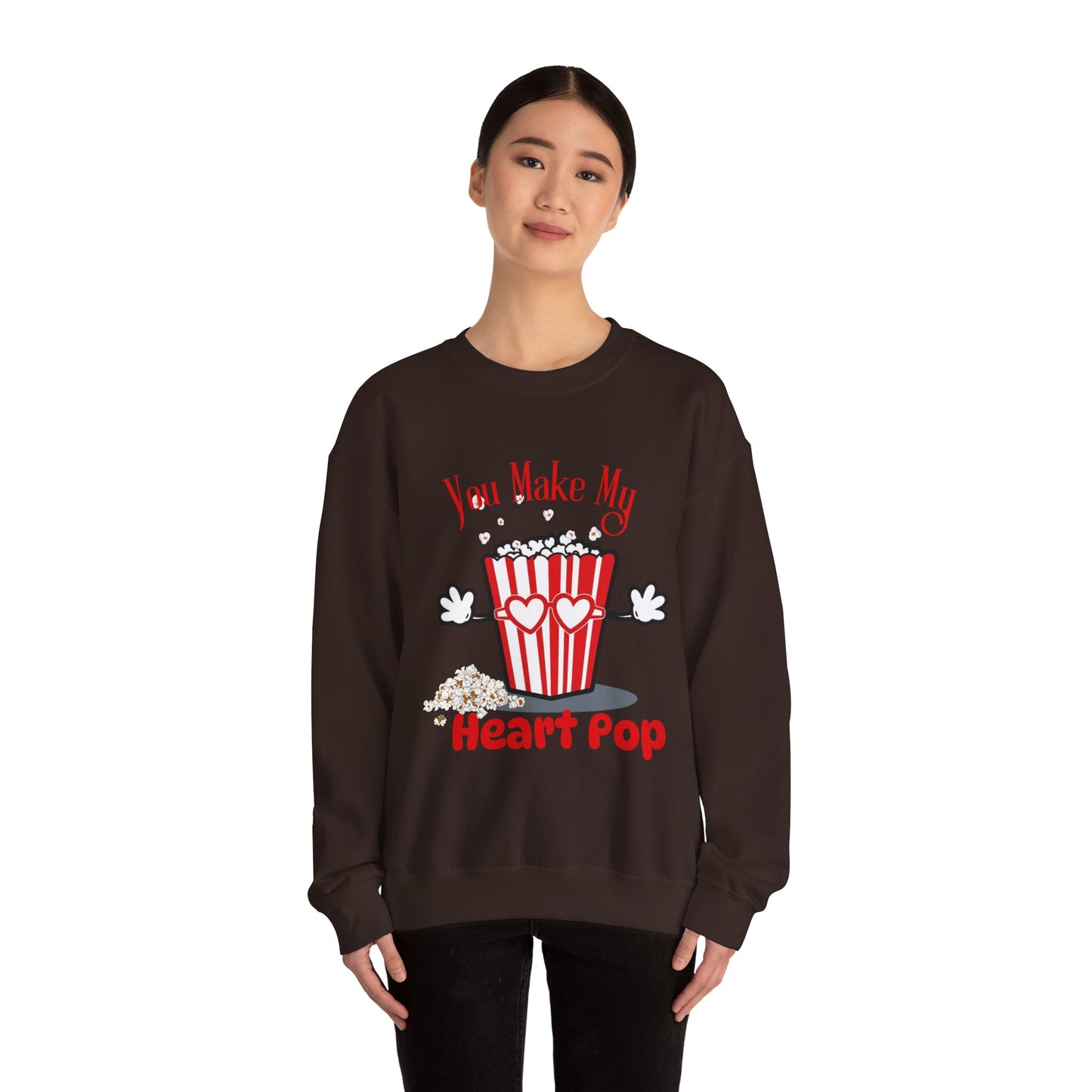 You Make My Heart POP Unisex Heavy Blend™ Crewneck Sweatshirt