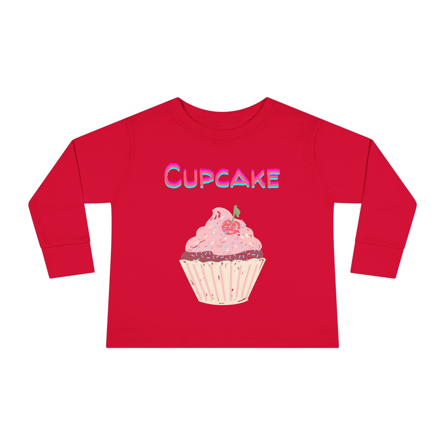 Cupcake Toddler Long Sleeve Top – Sweet and Stylish Kids’ Clothing