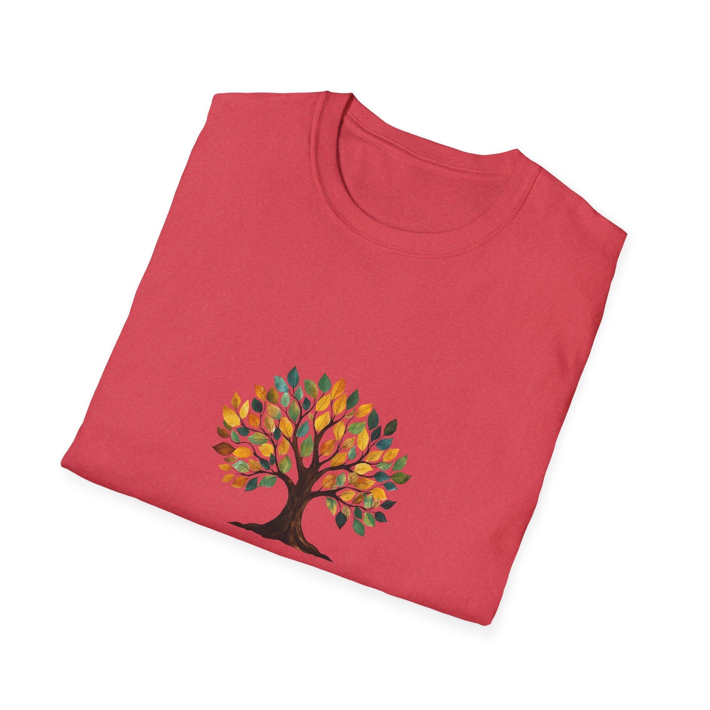 Rooting for You Unisex Softstyle T-Shirt - Tree Design for Nature Lovers