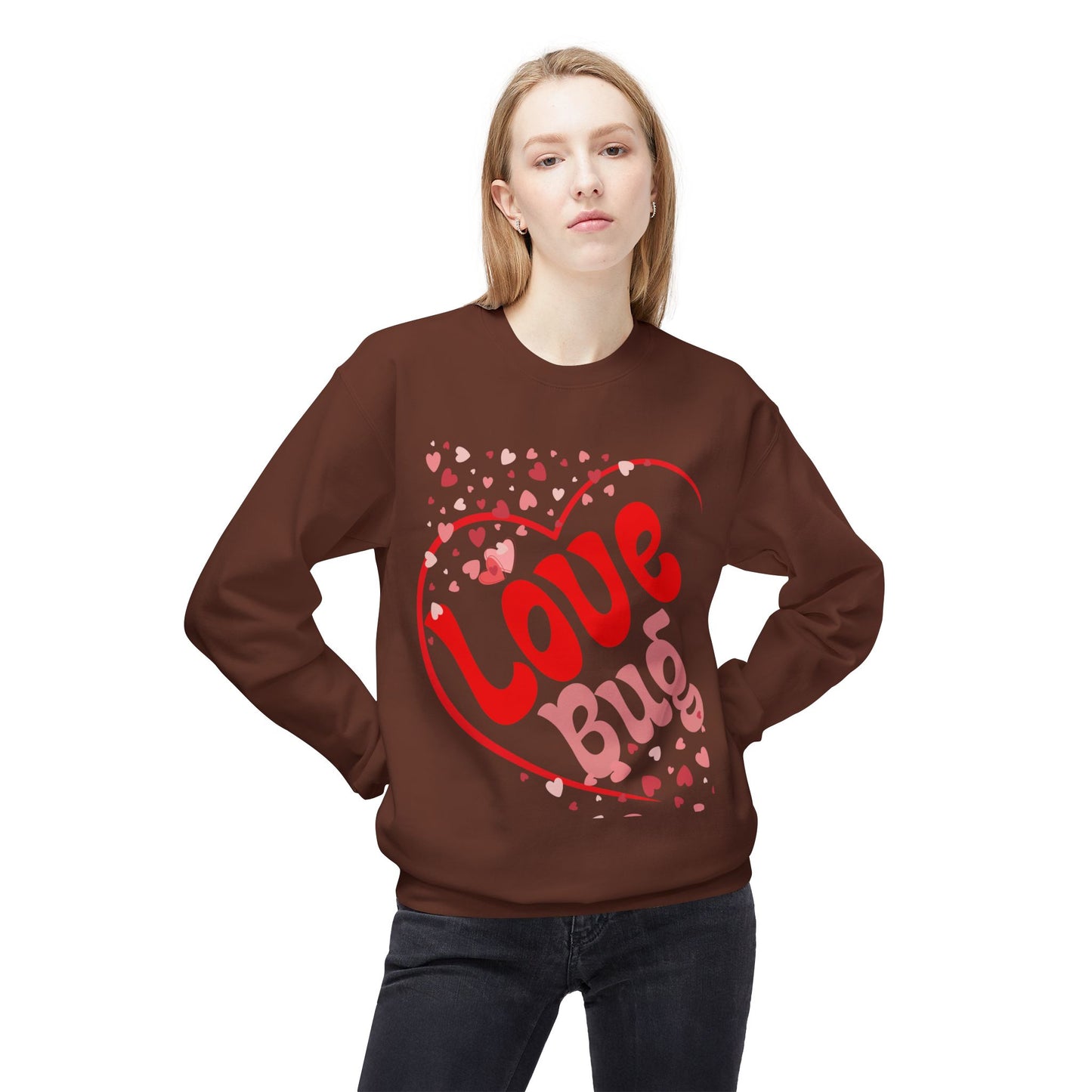 Love Bug Unisex Midweight Softstyle Fleece Crewneck Sweatshirt