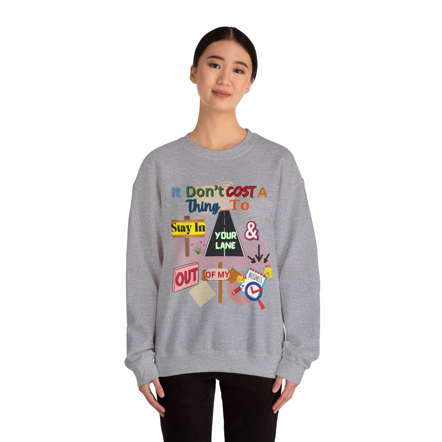 It doesn't Cost a Thing Unisex Heavy Blend™ Crewneck Sweatshirt – Cozy, Durable & Stylish Apparel for All Genders
