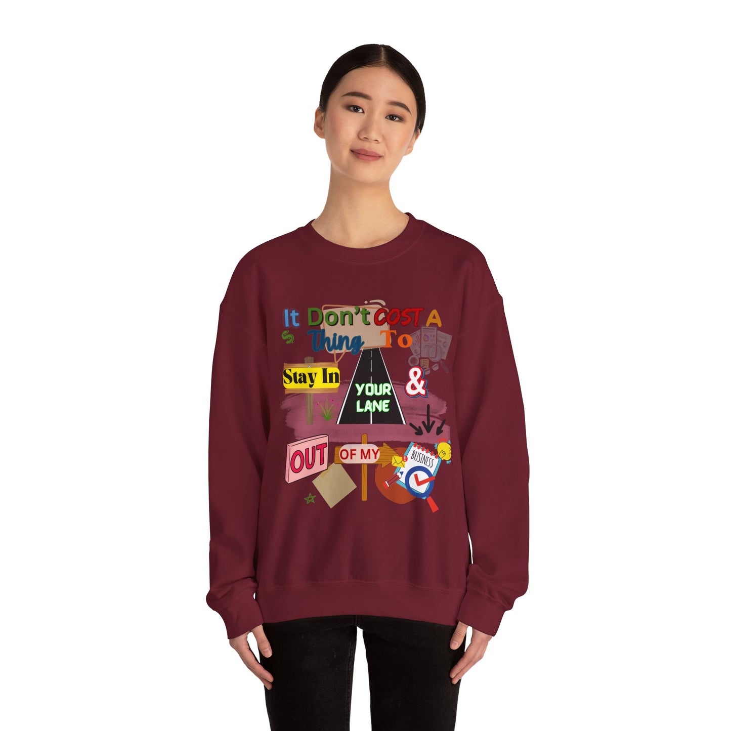 It doesn't Cost a Thing Unisex Heavy Blend™ Crewneck Sweatshirt – Cozy, Durable & Stylish Apparel for All Genders