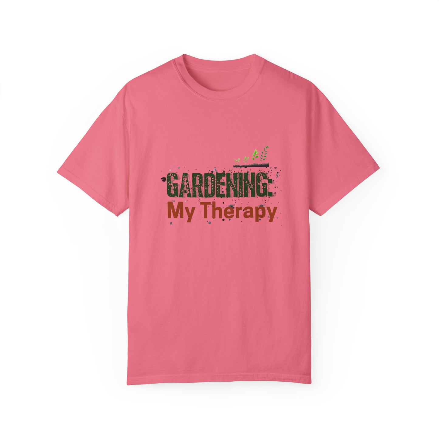 ‘Gardening Therapy’ Unisex Garment-Dyed T-Shirt | Perfect for Gardeners & Nature Lovers