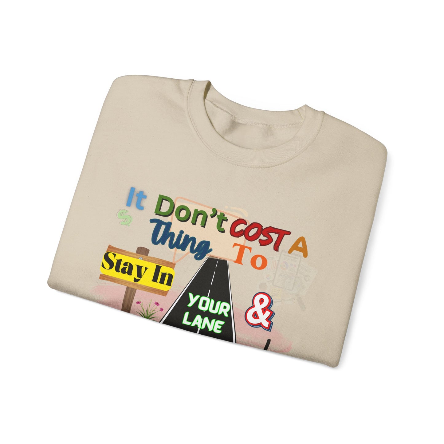 It doesn't Cost a Thing Unisex Heavy Blend™ Crewneck Sweatshirt – Cozy, Durable & Stylish Apparel for All Genders