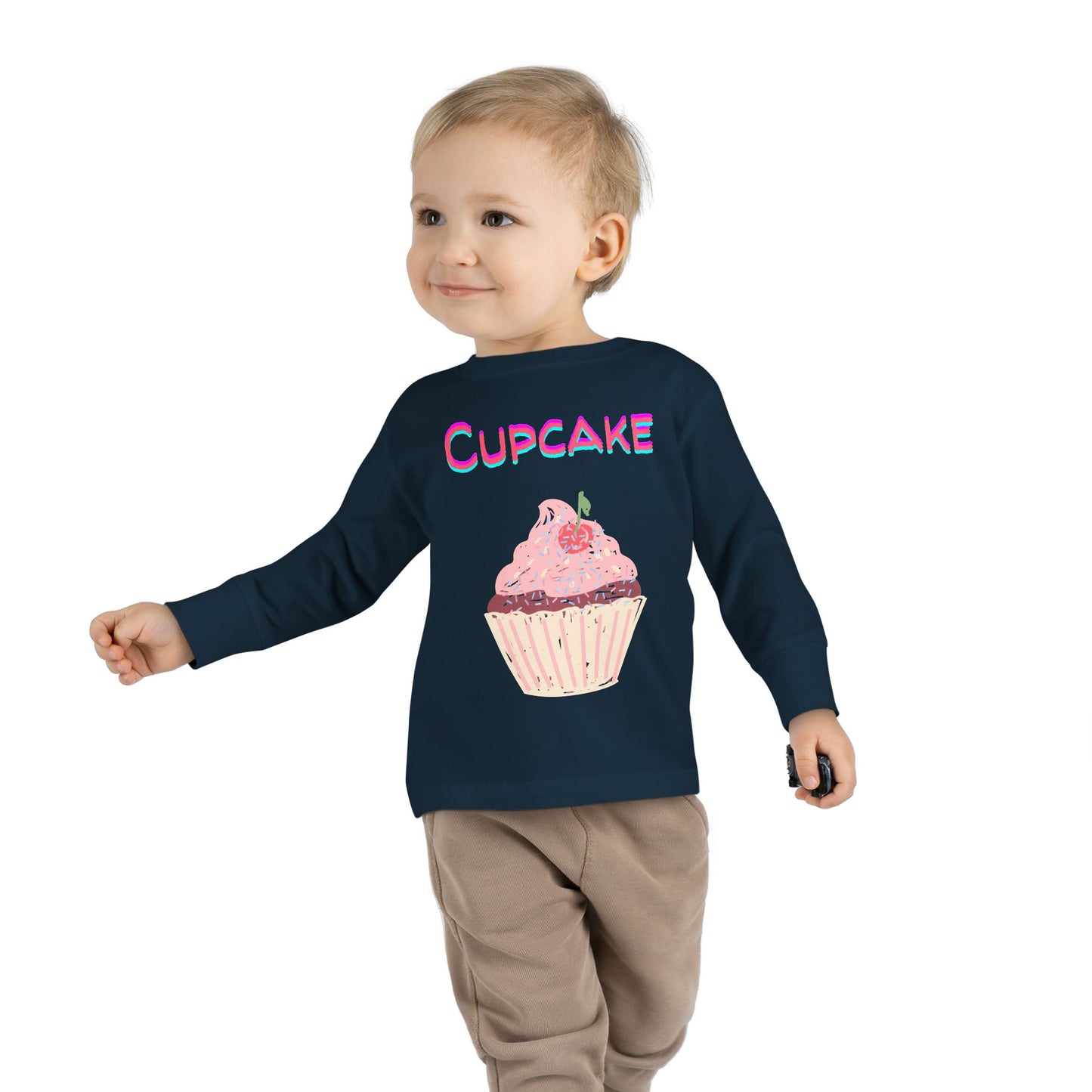 Cupcake Toddler Long Sleeve Top – Sweet and Stylish Kids’ Clothing