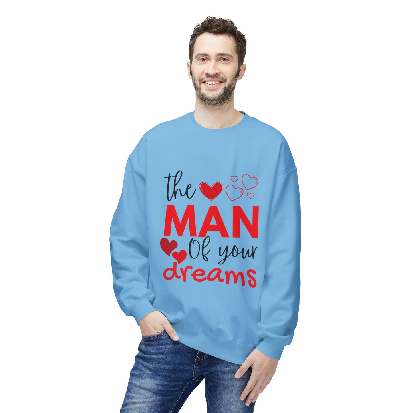 The Man of Your Dreams Unisex Midweight Softstyle Fleece Crewneck Sweatshirt