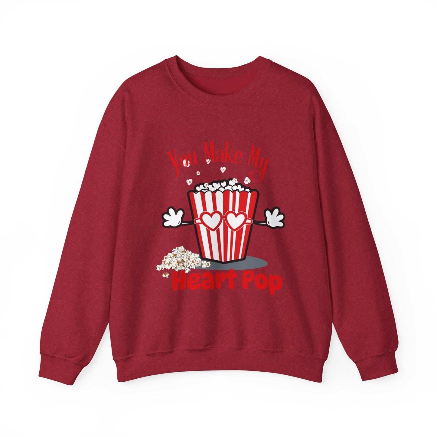 You Make My Heart POP Unisex Heavy Blend™ Crewneck Sweatshirt