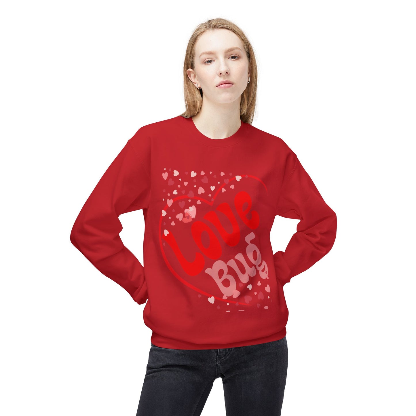 Love Bug Unisex Midweight Softstyle Fleece Crewneck Sweatshirt