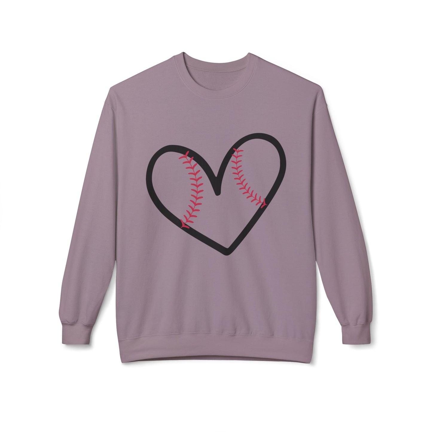 The Love for Baseball Unisex Midweight Soft Style Fleece Crewneck Sweatshirt