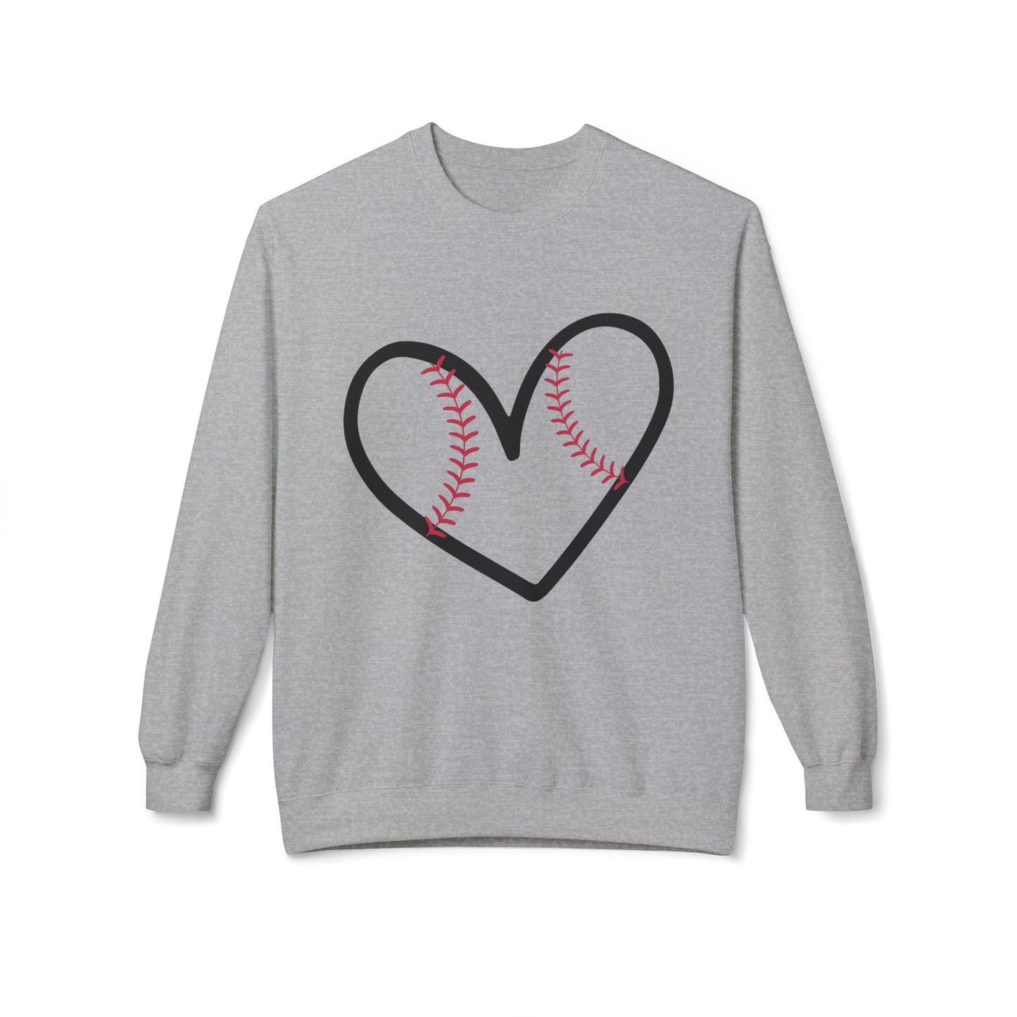 The Love for Baseball Unisex Midweight Soft Style Fleece Crewneck Sweatshirt
