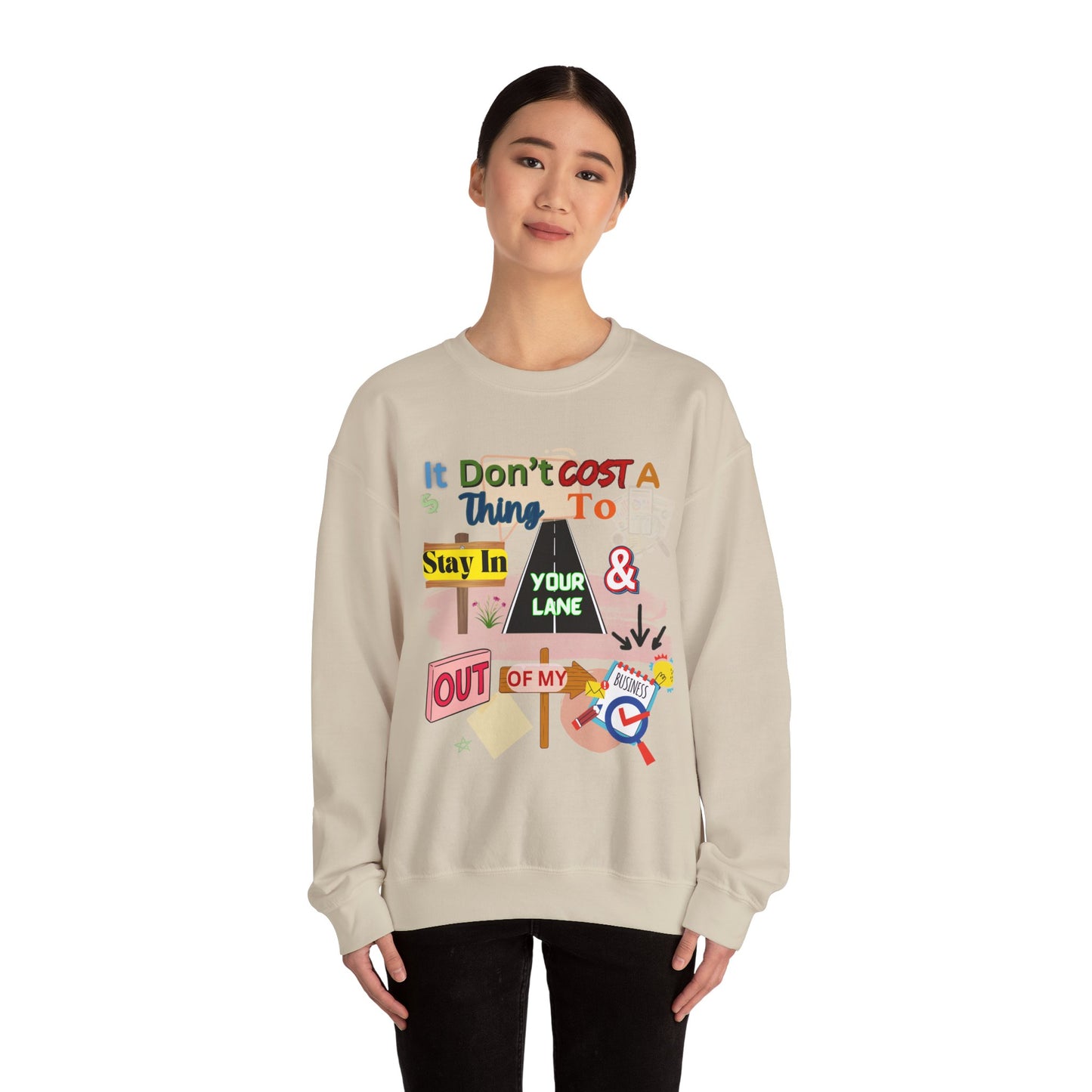 It doesn't Cost a Thing Unisex Heavy Blend™ Crewneck Sweatshirt – Cozy, Durable & Stylish Apparel for All Genders