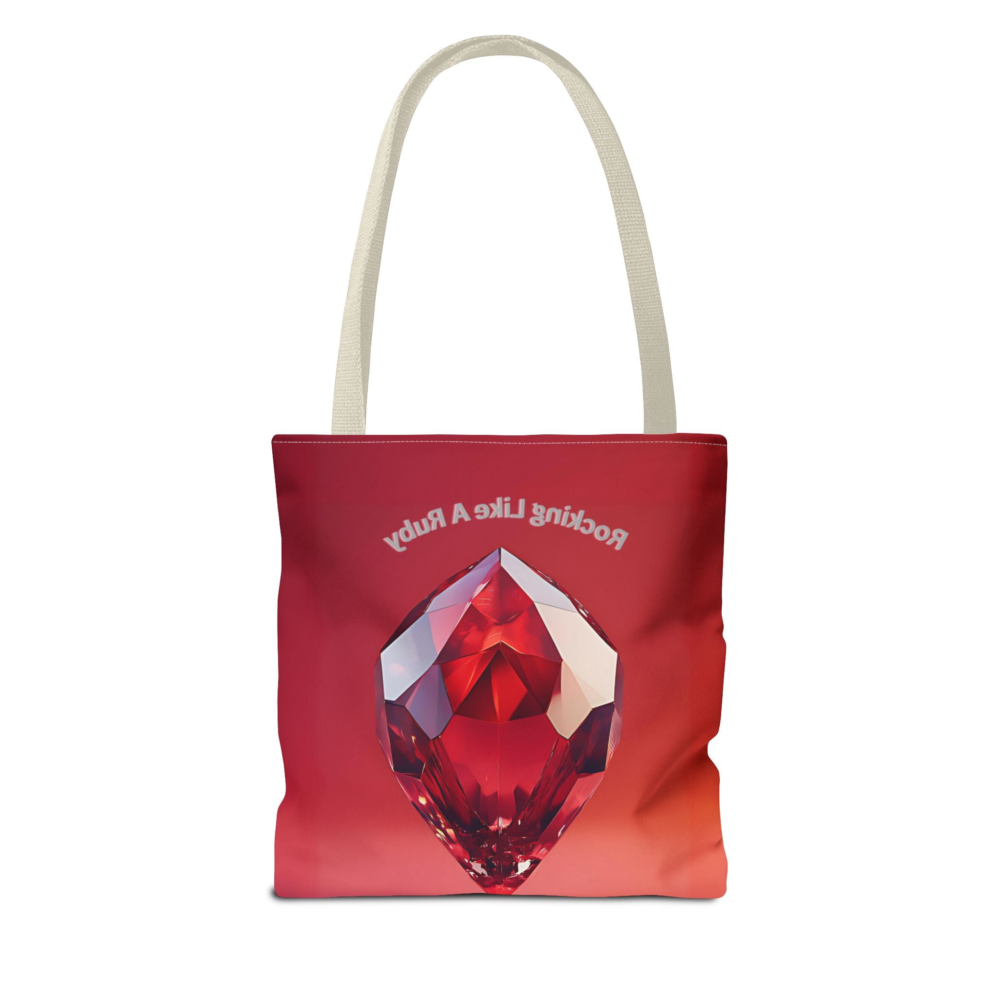 Rocking like a Ruby Tote Bag – All-Over Print (AOP) Stylish and Durable