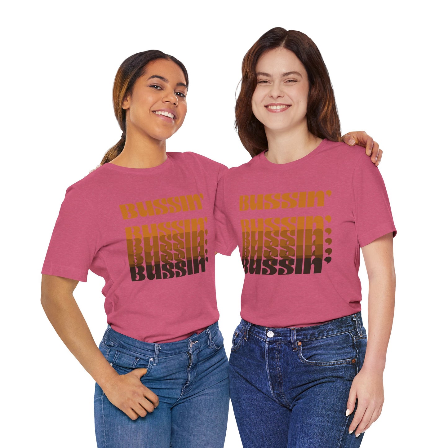 Trendy Unisex Tee with 'Bussin'' Design - Perfect for Casual Outings and Events