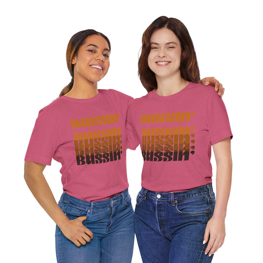 Trendy Unisex Tee with 'Bussin'' Design - Perfect for Casual Outings and Events