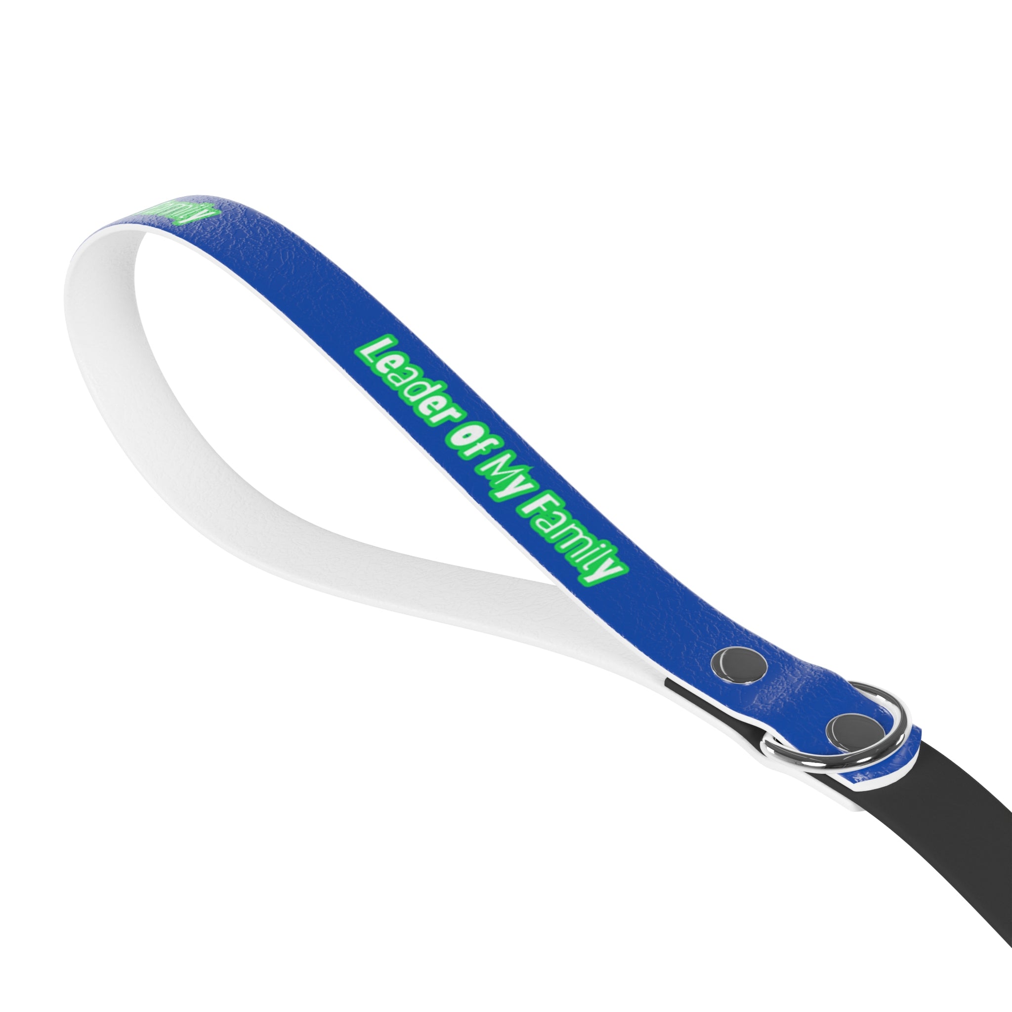 Leader Of My Family Leash – Stylish & Durable Pet Leash for Daily Walks (BLUE HANDLE)