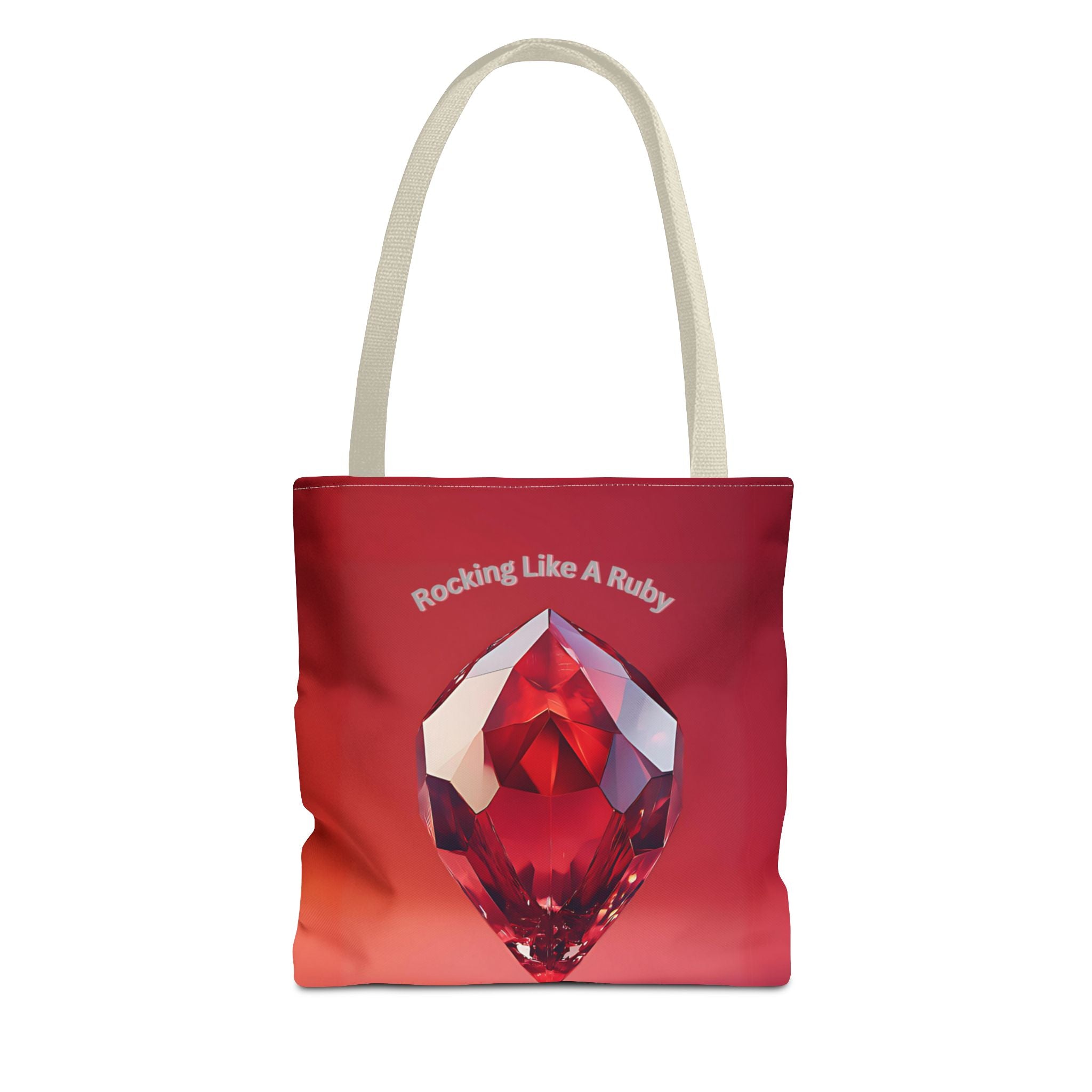 Rocking like a Ruby Tote Bag – All-Over Print (AOP) Stylish and Durable