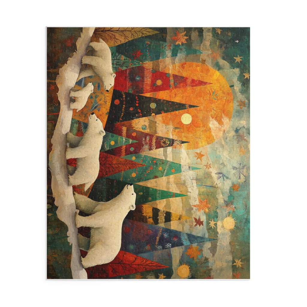 Polar Bear Christmas Wonderland Puzzle – Magical Holiday Jigsaw