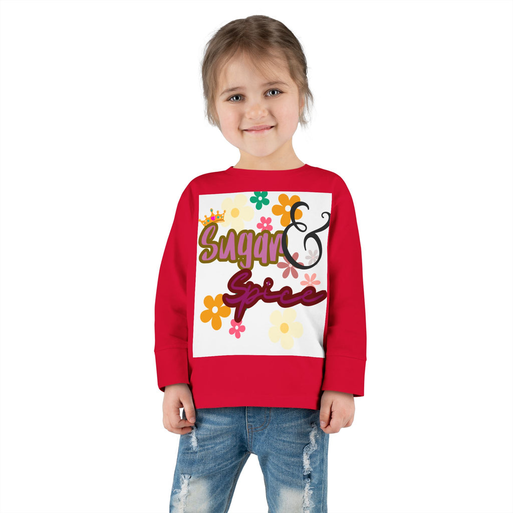 Sugar and Spice Toddler Long Sleeve Top