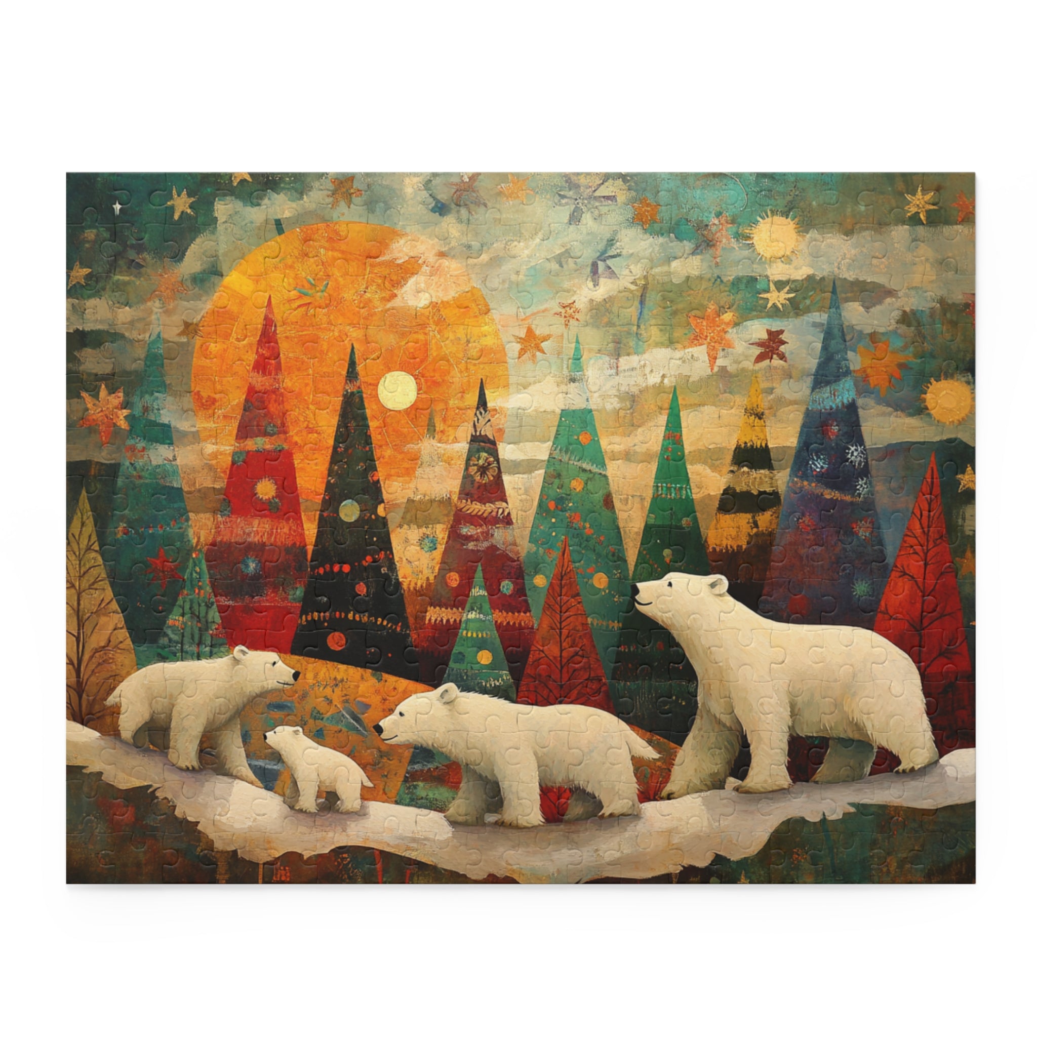 Polar Bear Christmas Wonderland Puzzle – Magical Holiday Jigsaw