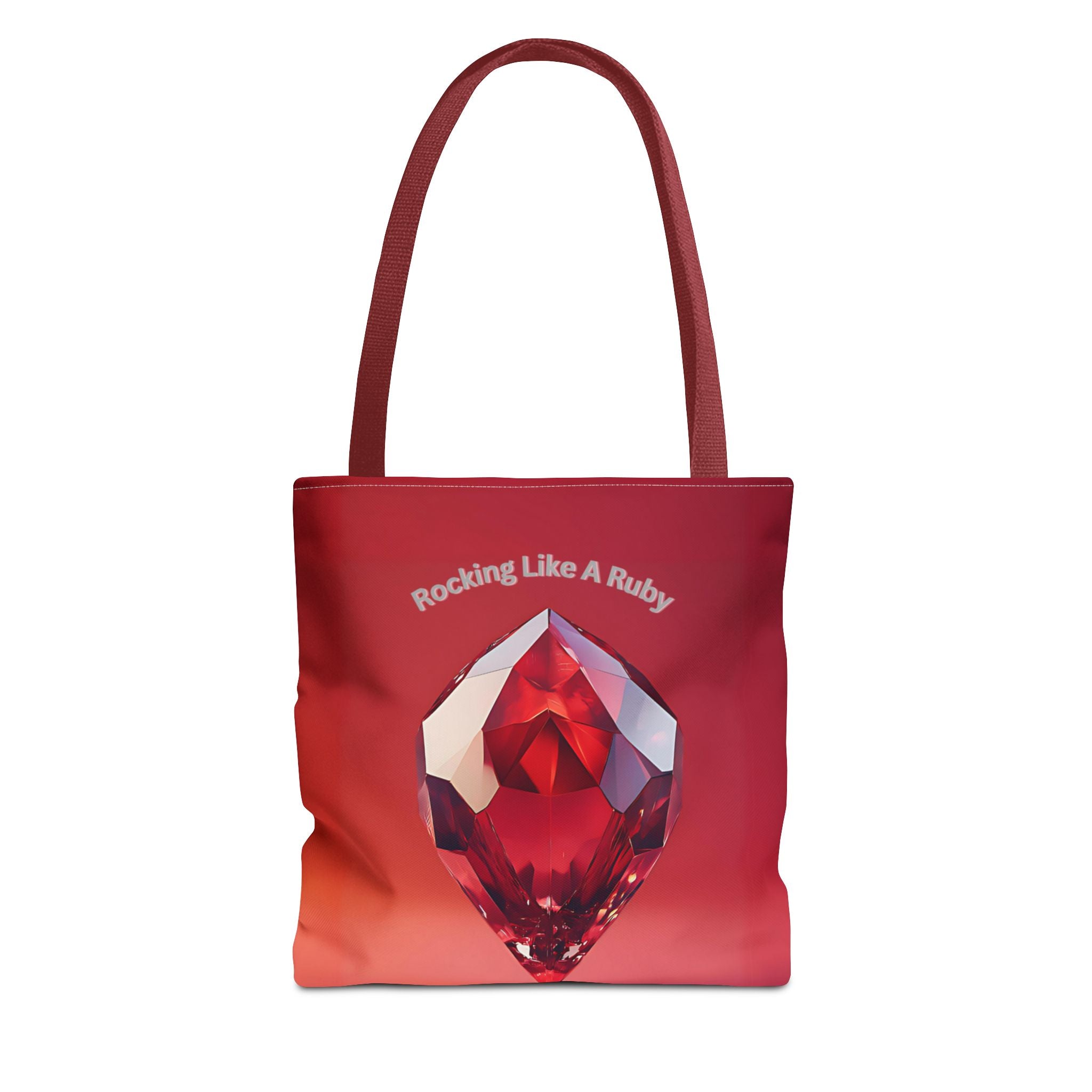 Rocking like a Ruby Tote Bag – All-Over Print (AOP) Stylish and Durable