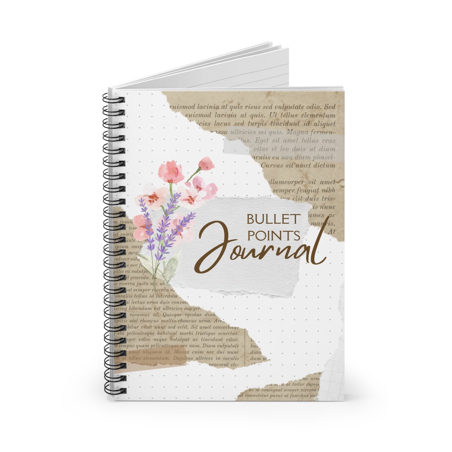 Bullet Points Journal Spiral Notebook – Ruled Line | Perfect for Productivity