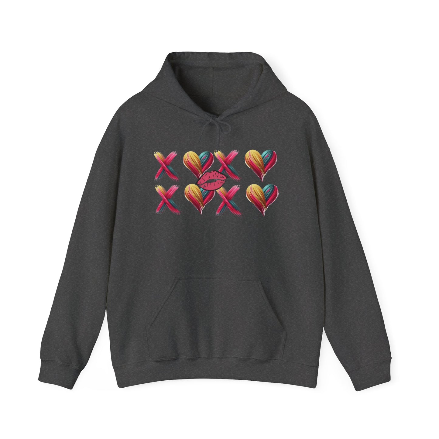 Hugs and Kisses Unisex Heavy Blend™ Hooded Sweatshirt – Cozy Comfort with a Loving Touch