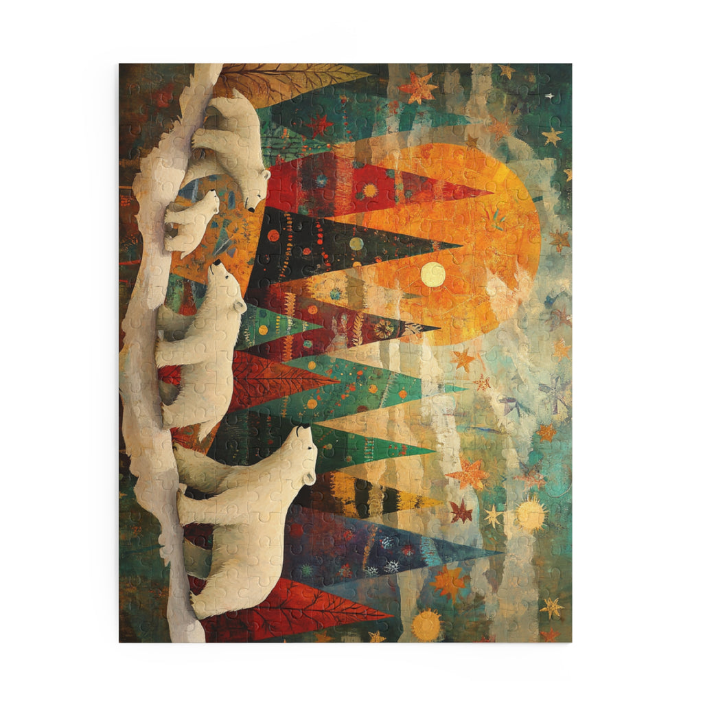Polar Bear Christmas Wonderland Puzzle – Magical Holiday Jigsaw