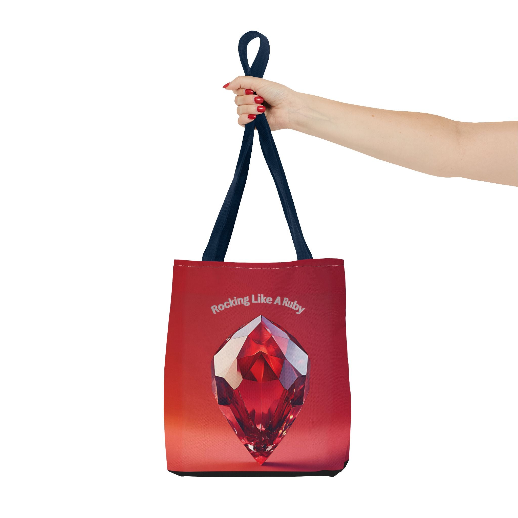 Rocking like a Ruby Tote Bag – All-Over Print (AOP) Stylish and Durable