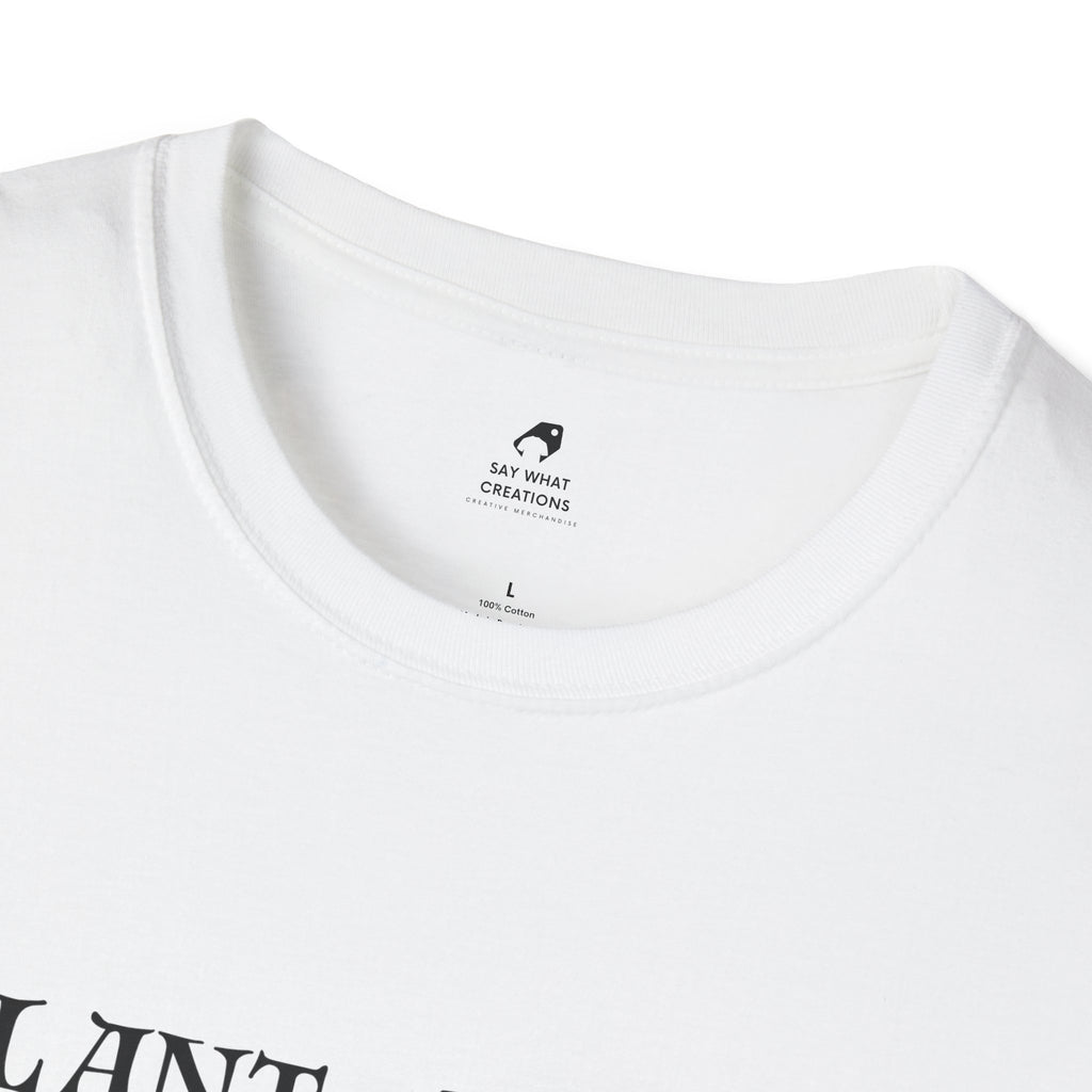 ‘Plant Smiles, Grow Laughter, Harvest Love’ Unisex Softstyle T-Shirt | Inspirational Gardening Tee